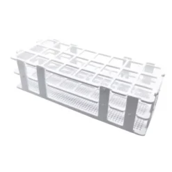 Porta-Provette in polipropilene 24 Fori con Ø 25 mm Colore Bianco