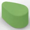 POUF A PETALO 65x42x46H - VERDE PERA - ECOPELLE IGNIFUGA