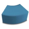 POUF A 45° 58x42x46H - AZZURRO - ECOPELLE IGNIFUGA