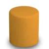 POUF CIRCOLARE DIAM. 42 ALT. 46 CM - GIALLO - ECOPELLE IGNIFUGA