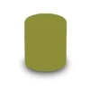 POUF CIRCOLARE DIAM. 42 ALT. 46 CM - VERDE PERA - ECOPELLE IGNIFUGA