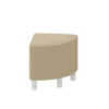 Pouf 90° con piedini - Beige - 41x41x45H cm