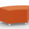 Pouf curvo 45° con piedini - Zucca speziata - 77x45x45H