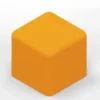 POUF QUADRATO 48x48x35H - ARANCIONE - ECOPELLE IGNIFUGA