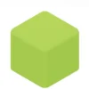 POUF QUADRATO 48x48x46H - VERDE PERA - ECOPELLE IGNIFUGA