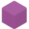 POUF QUADRATO 48x48x35H - VIOLA - ECOPELLE IGNIFUGA