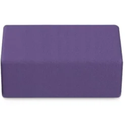 POUF RETTANGOLARE 84x42x46H - VIOLA - ECOPELLE IGNIFUGA