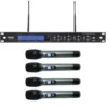 Radiomicrofono UHF 4 microfoni palmari