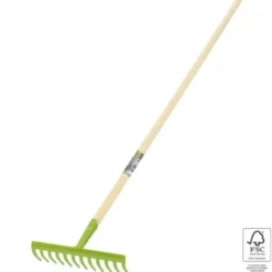Rastrello 12 denti con manico in legno FSC®