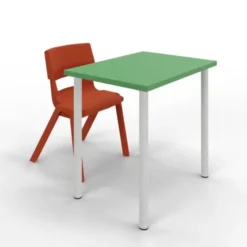 Rettangolo mini - tavolo rettangolare primaria verde 70x50x64H cm