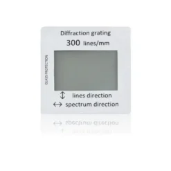 Retticolo di diffrazione in vetro su diapositiva a 300 linee