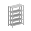 Scaffale base BIFRONTE 93X53X150H CM - 4+4 ripiani + top