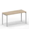 Scrivania Idea+ a quattro gambe 01 - Dim. 160x60x76H cm - OLMO con telaio argento
