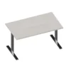 Scrivania Idea+ con gamba a T - Dim. 140x80x76h cm - GRIGIO/TELAIO ARGENTO