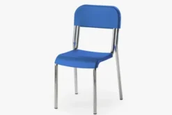 Sedia alunni in polipropilene SARA35 h 38 cm - BLU - telaio cromato