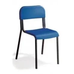 Sedia alunni in polipropilene SARA35 h 46 cm - BLU - telaio Nero