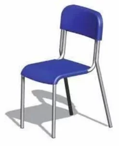 Sedia alunni in polipropilene SARA32 h 34 cm - Colorato - telaio Grigio