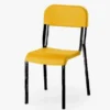Sedia alunni in polipropilene SARA35 h 42 cm - GIALLO - telaio Nero