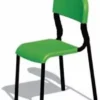 Sedia alunni in polipropilene SARA35 h 38 cm - VERDE - telaio Nero