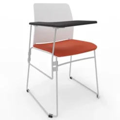 Sedia da riunione 51,5x53x44H ARANCIONE con tavoletta
