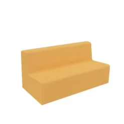 Seduta infanzia divanetto 3 posti 105X48X30-55H cm color zucca