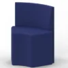 Seduta morbida 60° con schienale medio - 58X42X73H cm - BLU
