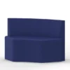 Seduta morbida 90° con schienale medio - 110x42x73h cm - BLU