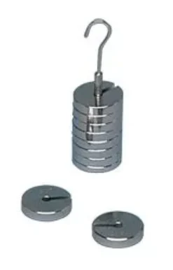 Serie di 9 masse da 10 g c/piattello