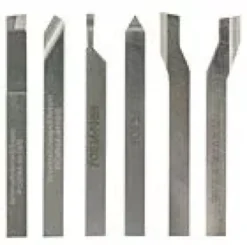 Serie di 6 utensili per tornitura in pregiato acciaio
