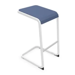Sgabello color BLU 41x50x76/80Hcm