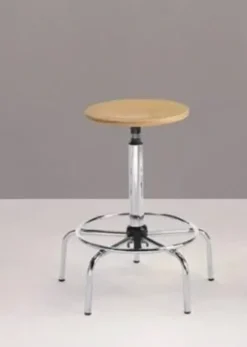 Sgabello disegnatore con tondello 60-85h cm - senza schienale