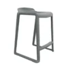 Sgabello Postura Plus H61 cm - Low Back iron grey