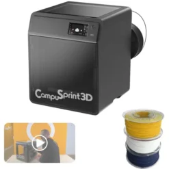 Stampante 3D CampuSprint3D 5.0 PRO con kit di 3 bobine e videocorso