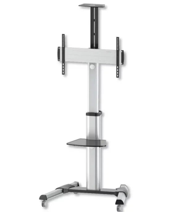 Supporto a Pavimento con Mensola Trolley TV LCD/LED/Plasma 37-70''