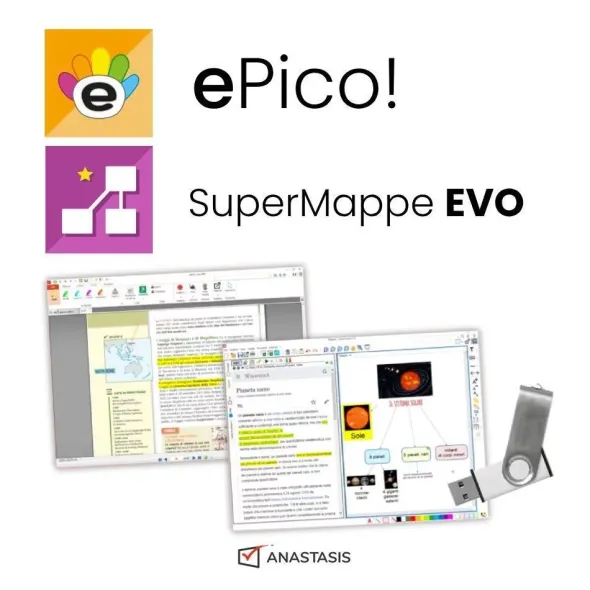 SW ePico! MAP+ IT UK DE 8 GB (voce italiana inglese e tedesca) – Usb