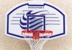 Tabellone basket 112x73 cm con canestro e retina