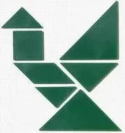 4 tangram in materiale acrilico (28 pezzi)