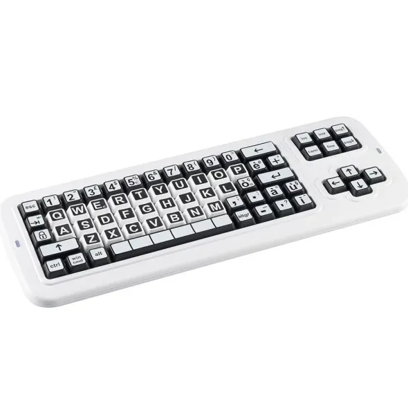 Tastiera Didakeys 2.0 WQ bianco/nero ITA TRI-MODE TRI-MODE USB e Bluetooth