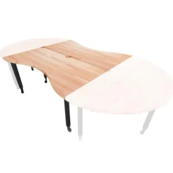 Tavoli tinkering e Maker Space - 2 rettangoli con onda H72 cm