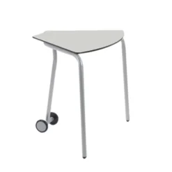 Tavolo componibile con ruote con angoli a 60°, 72H - Grigio perla