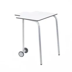 Tavolo componibile con ruote con angoli a 180° per arredi scolastici mobili - 72H
