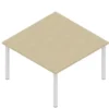 Tavolo in melaminico color rovere 100x100x59H cm
