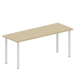 Tavolo in melaminico color rovere 140x80x59H cm