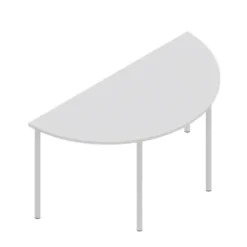 Tavolo mezzaluna 160x80x71H cm BIANCO