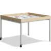Tavolo per coding 130x130x90h con ruote