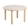 TAVOLO PIANO LATTE DIAM. CM 90X53H