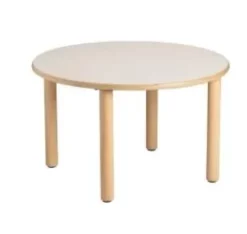 TAVOLO PIANO LATTE DIAM. CM 90X53H