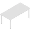 Tavolo rettangolare 130x65x53H cm - BIANCO