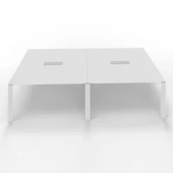 Tavolo riunione 2 settori, piani in melaminico 320X140X75