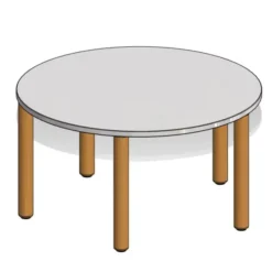 Tavolo rotondo 100x46H cm
